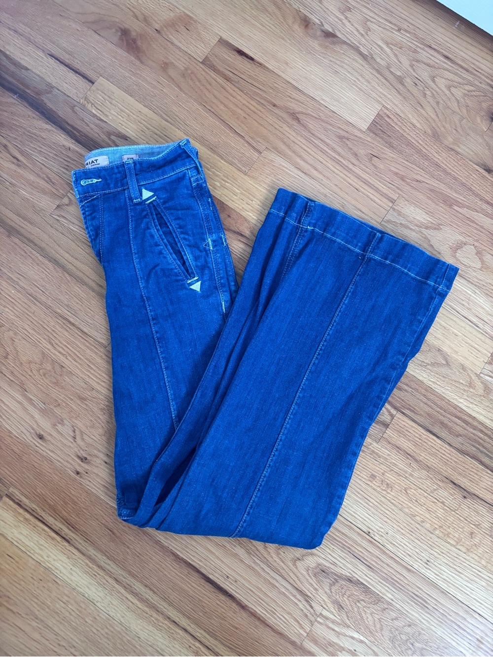 Ariat wide leg high rise jeans